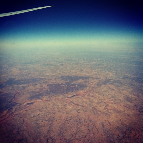 Flying over somalia